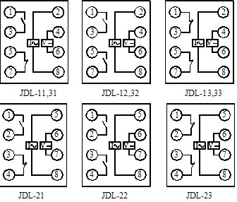 JDL-33內(nèi)部接線圖