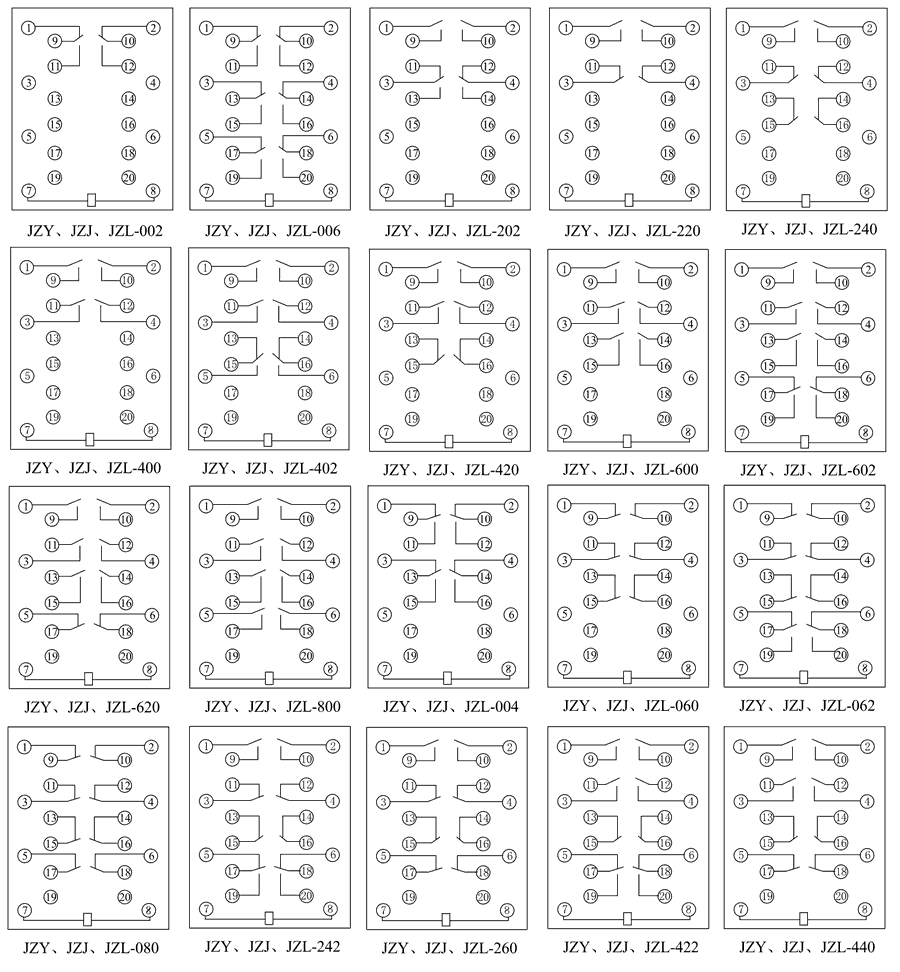 JZJ-060內(nèi)部接線圖