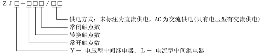 ZJY-206/AC型號(hào)說明